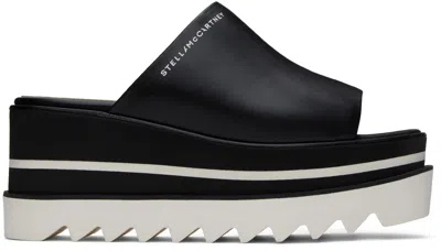 STELLA MCCARTNEY BLACK SNEAK-ELYSE PLATFORM MULES