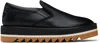 Stella Mccartney Black Sneak-elyse Platform Sneakers In 1000 Black