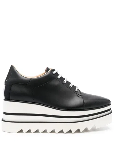 STELLA MCCARTNEY BLACK SNEAK-ELYSE PLATFORM SNEAKERS
