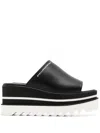 Stella Mccartney Black Sneak-elyse Platform Mules In Black