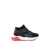 Stella Mccartney Kids Boys Black Lace-up Sock Trainers In Black