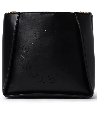 Stella Mccartney Black Soft Polyurethane Mini Crossbody Bag Woman