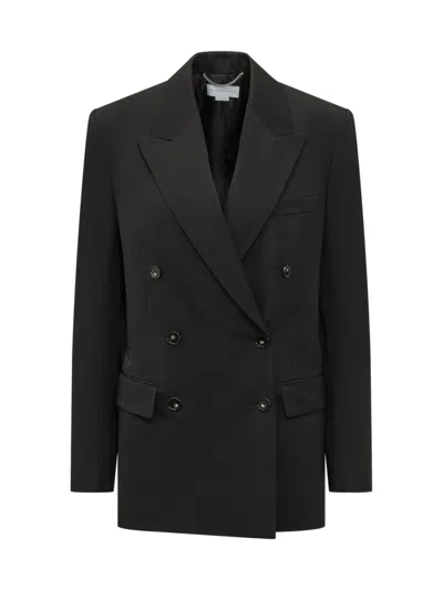 STELLA MCCARTNEY WOMEN BLACK SOLID PEAKED LAPEL BLAZER, S LUXURY BLAZERS FOR WOMEN DARVEYS