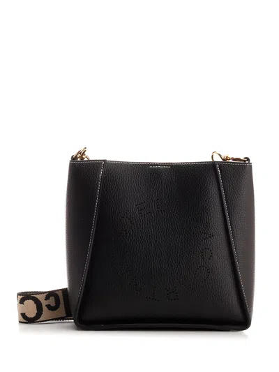 Stella Mccartney Black Stella Logo Crossbody Bag