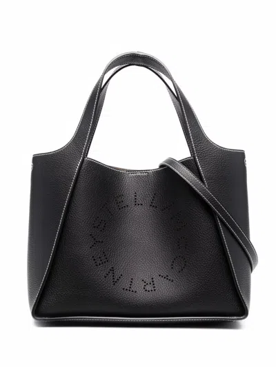 STELLA MCCARTNEY WOMEN BLACK STELLA LOGO TOTE BAG, ONESIZE LUXURY FOR WOMEN DARVEYS
