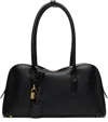 Stella Mccartney Structured Shape Shoulder Bag With Gold-tone Hardware In Black