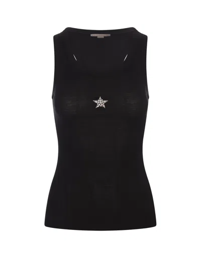 STELLA MCCARTNEY BLACK STELLA TANK TOP