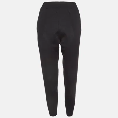 Pre-owned Stella Mccartney Black Stretch Knit Joggers M