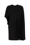 Stella Mccartney Black Stretch Viscose Mini Dress In Black