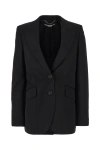 Stella Mccartney + Net Sustain Stretch-wool Twill Blazer In Black