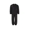 Stella Mccartney Black Suit For Boy With Logo In Black