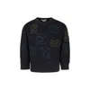 Stella Mccartney Black Sweatshirt For Boy With Logo In Black