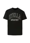 Stella Mccartney Black T-shirt For Kids With Logo In Black