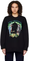 Stella Mccartney Black 'the Bird Crest' Sweatshirt In 1000 Black