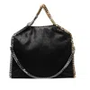 Stella Mccartney Black Tote Piccola Falabella Handbag In Black
