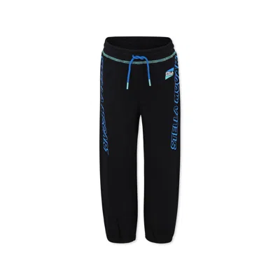 Stella Mccartney Kids Boys Black Cotton Joggers
