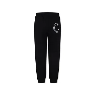 Stella Mccartney Black Trousers For Kids With Logo