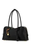 Stella Mccartney Black Synthetic Leather Ryder Shoulder Bag In Black