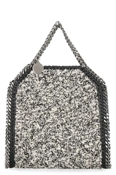 Stella Mccartney Black Tweed Mini Tote Handbag For Women