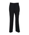 Stella Mccartney Black Twill Cut Trousers In Black