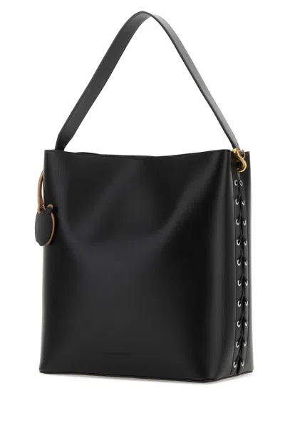 Stella Mccartney Black Alter Mat Frayme Shopping Bag