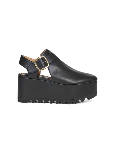 Stella Mccartney Black Vegea Elyse Platform Sandals