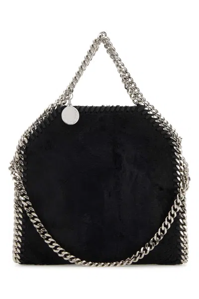 Stella Mccartney Black Velvet Falabella Crossbody Bag