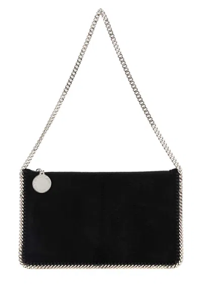 Stella Mccartney Black Velvet Falabella Shoulder Bag