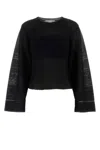 Stella Mccartney Stella Mc Cartney Black Viscosa Blend Top In Black
