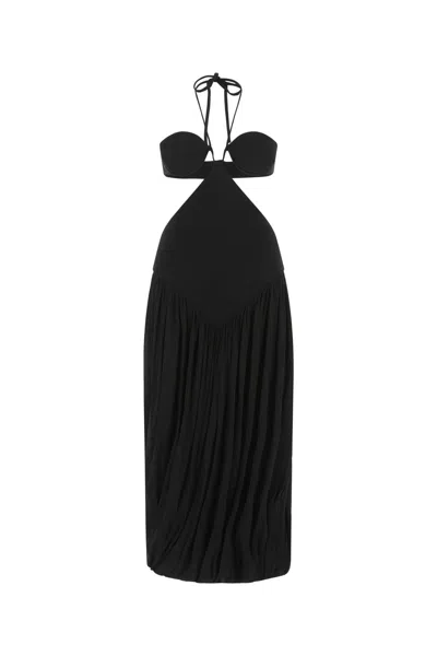 Stella Mccartney Black Viscose Blend Dress In 1000