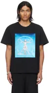Stella Mccartney Black Vitruvian Woman T-shirt In 1000 Black