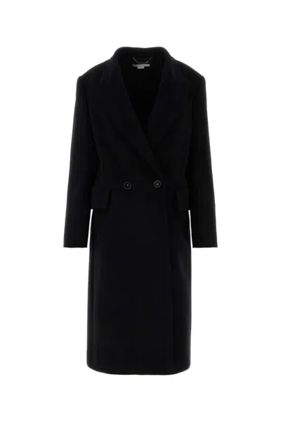 STELLA MCCARTNEY BLACK WOOL COAT