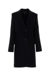 Stella Mccartney Black Wool Coat In Black