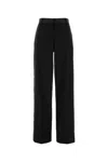 Stella Mccartney Black Wool Wide-leg Pant In Black