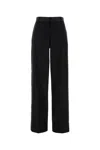 Stella Mccartney Black Wool Wide-leg Pant In Black