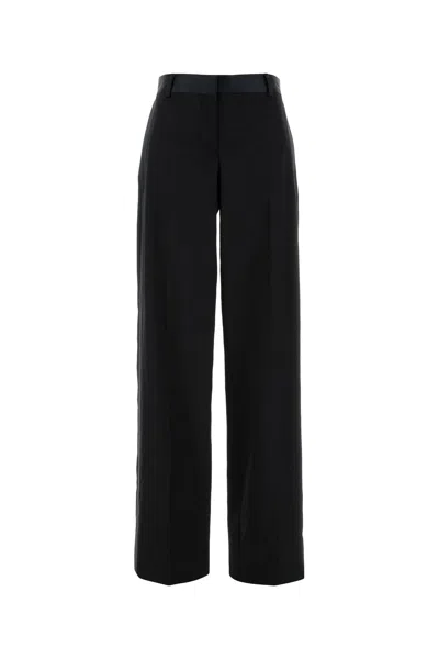 Stella Mccartney Black Wool Wide-leg Pant