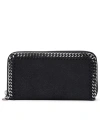 Stella Mccartney Falabella Continental Wallet In Black