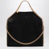 Stella Mccartney Black/gold Falabella Fold Over Bag