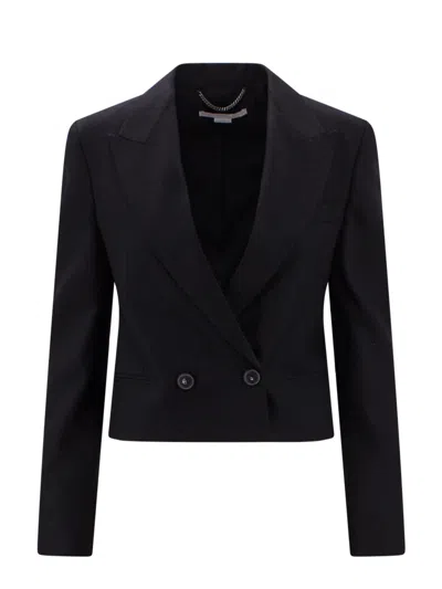 Stella Mccartney Double-breasted Blazer In Black