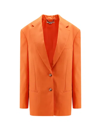 Stella Mccartney Single-breasted Blazer In Orange