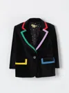 Stella Mccartney Contrast-trim Blazer In Schwarz
