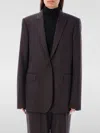 Stella Mccartney Single-breasted Wool Blazer In Braun