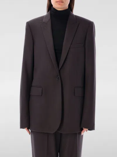 STELLA MCCARTNEY BLAZER STELLA MCCARTNEY WOMAN COLOR BROWN,F79620032