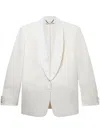 Stella Mccartney Shawl-collar Wool Blazer In Grey