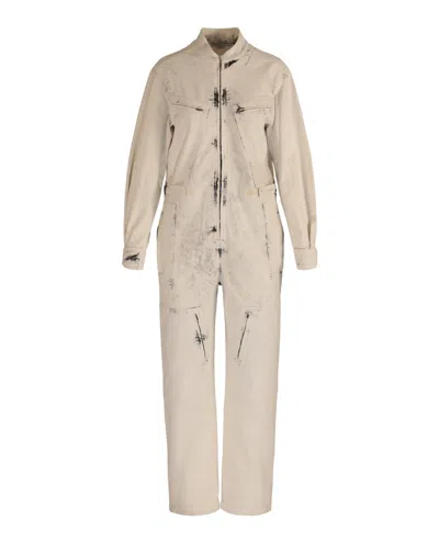 STELLA MCCARTNEY BLEACHED DENIM JUMPSUIT