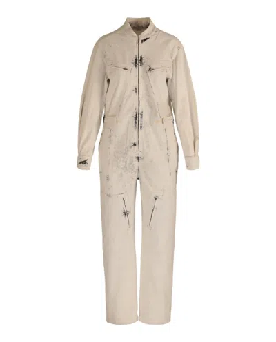 STELLA MCCARTNEY BLEACHED DENIM JUMPSUIT