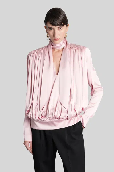 Stella Mccartney Blouse In Rose-pink Acetate