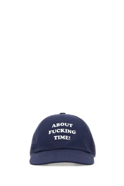 STELLA MCCARTNEY STELLA MCCARTNEY BLU COTTON BASEBALL CAP