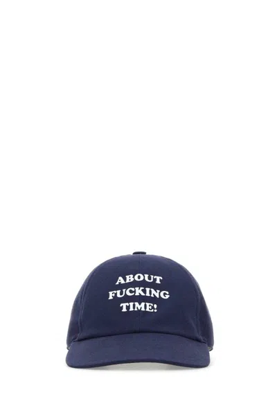 Stella Mccartney Blu Cotton Baseball Cap