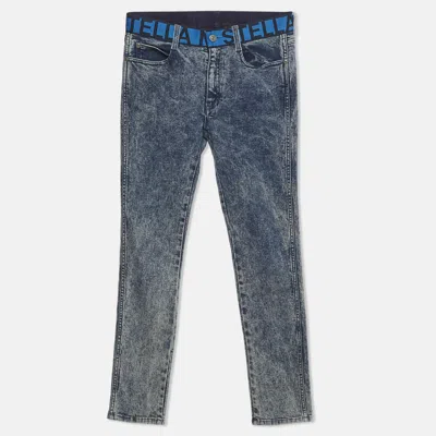 Pre-owned Stella Mccartney Blue Denim Faded Jeans S/waist 27"